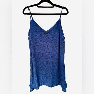 2/$15 - Blue & Black Floral Slip Dress (GAP)